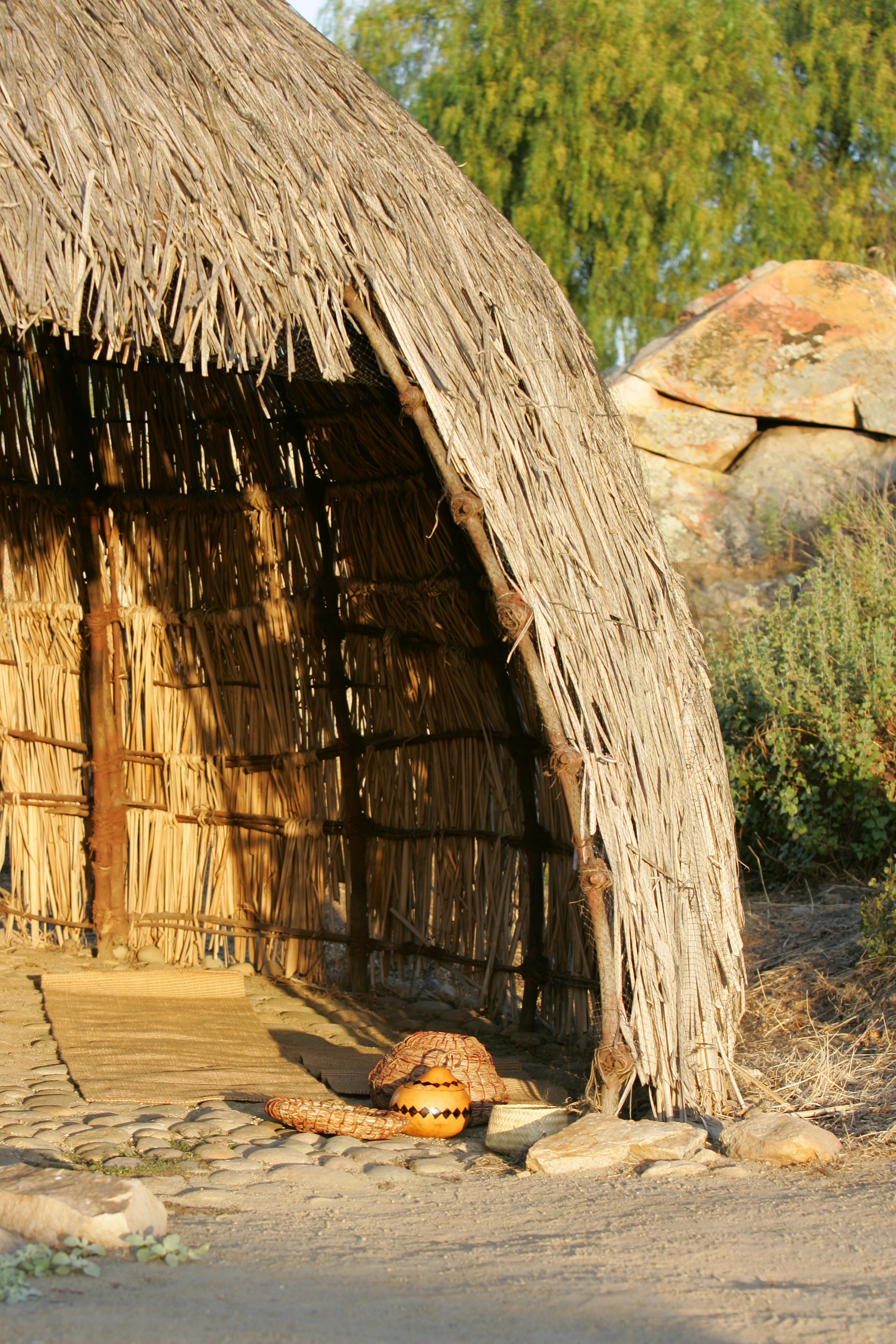 Kumeyaay Hut and Gourds